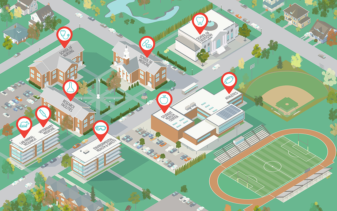 Serving Academics Campus Map