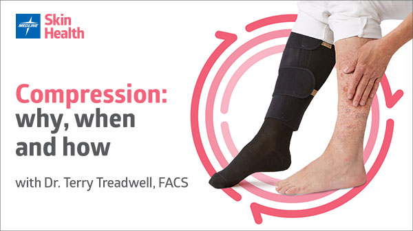 Title page to webinar about Incontinence Associated Dermatitis shows two hands clasping.