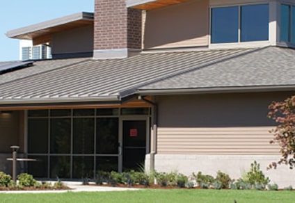 Image depicting the Oregon Veterans Home Lebanon’s be the preferred choice case study Exterior photo of the Oregon Veterans Home building