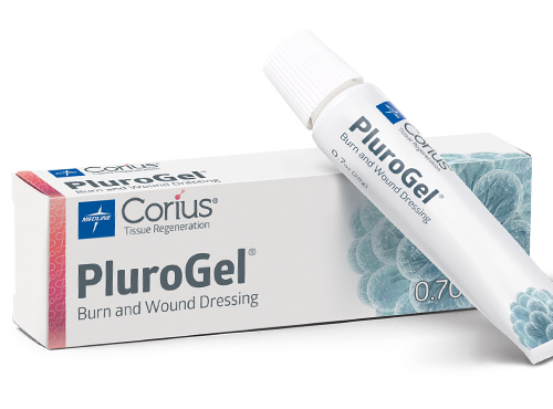 PluroGel Burn and Wound Dressing tube and box PluroGel Burn and Wound Dressing tube and box