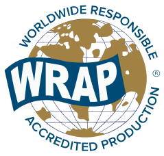 WRAP-logo Globe-design logo for WRAP—Worldwide Responsible Accredited Production