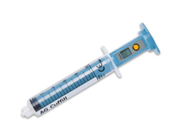 Blue syringe