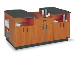 Therapy and rehab treatment and storage table