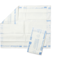 Ultrasorbs Advanced — fully open and flat with a folded Ultrasorbs on top, showing the backsheet