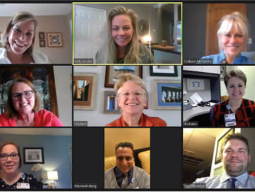Zoom meeting with nine attendees