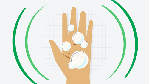 electronic hand hygiene monitoring illustration