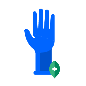 SYM_Surgical glove icon of surgical gloves