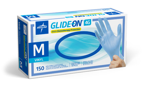 Glide-it Remedy DriGo-HP product sample being removed from packaging by caregiver’s gloved hand