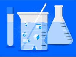 illustration of lab materials