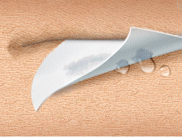 skin-skin-friction Remedy DriGo-HP sheet wicking fluid outside skin fold, which manages moisture and keeps skin dry