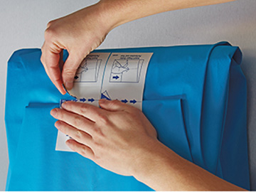 minor-procedure hand opening seal to a kit