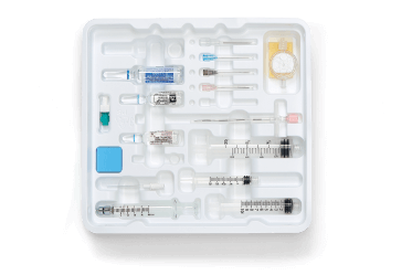 anesthesia-trays tray of anesthesia equipment - syringes, needles and vials