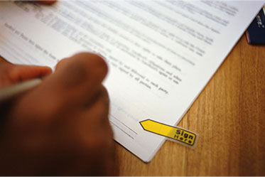 contract-compliance Person signing a contract
