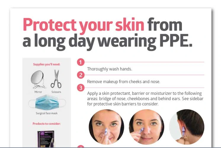 Protect your skin from a long day wearing PPE.