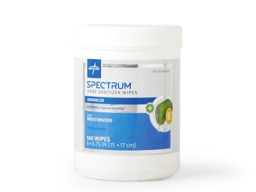 spectrum-advanced-hand-sanitizing-wipes Product shot of canister of Spectrum Advanced Sanitizer Wipes.