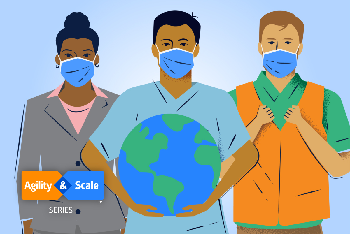 SYM_sustainabilty-hero-image_1600x1070-01-1200×803 (1) alt tag=an illustration of a supply chain leader, warehouse worker and healthcare provider holding a globe