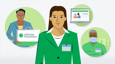 Illustration of support systems for infection preventionists