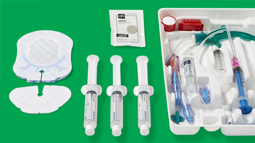 Central line kit designed to standardize practice