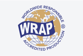 WRAP certified glove logo.