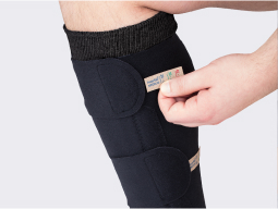 patient-compliance Individual wrapping leg with COMPRECARES compression device