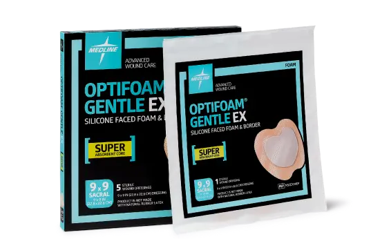 form_section_image OptiFoam Gentle EX box and dressing packaging