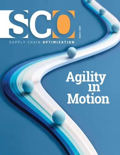 PUB_SCO_Spring 2023_Cover Picture of SCO magazine cover with gray, white, blue and orange words reading Why everyone is talking about resiliency