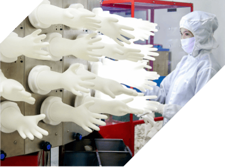closeup of two hands pulling hard on Titan wrap to test strength