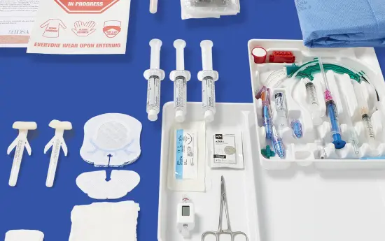 vah_system_products_sample_request_image Bundle components laid out on a blue surface
