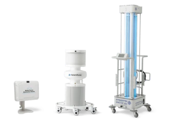 Three UV light disinfection devices