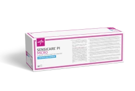 The box packaging for Sensicare PI Micro surgical gloves